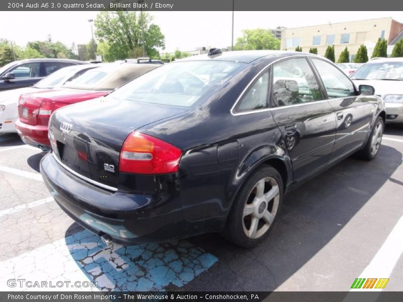 Brilliant Black / Ebony 2004 Audi A6 3.0 quattro Sedan