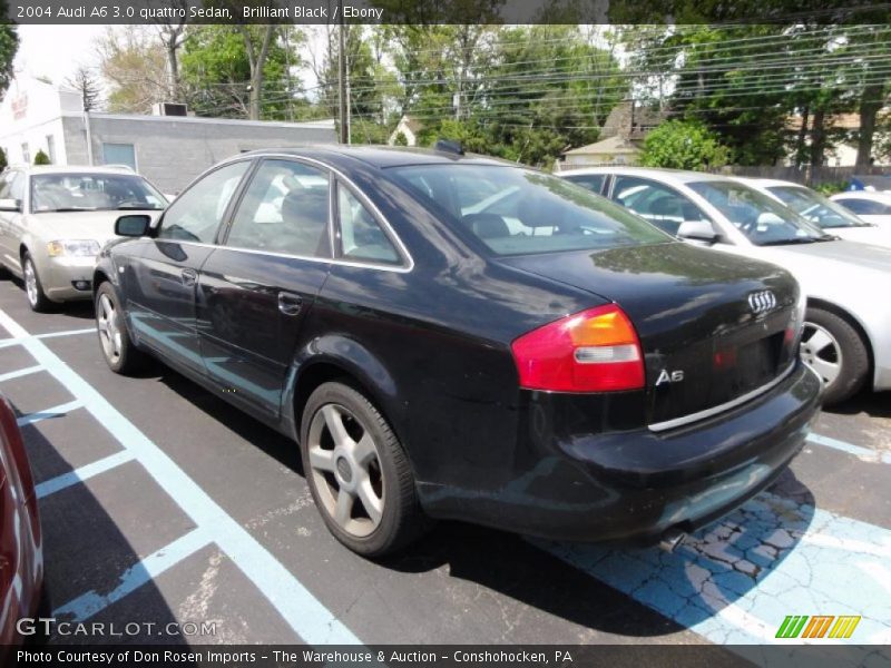 Brilliant Black / Ebony 2004 Audi A6 3.0 quattro Sedan