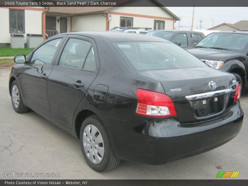 Black Sand Pearl / Dark Charcoal 2009 Toyota Yaris S Sedan