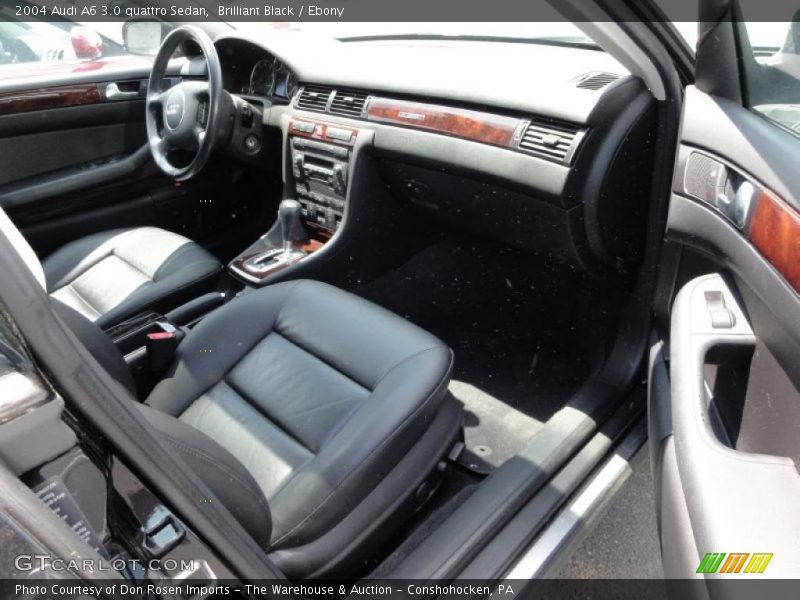 Brilliant Black / Ebony 2004 Audi A6 3.0 quattro Sedan