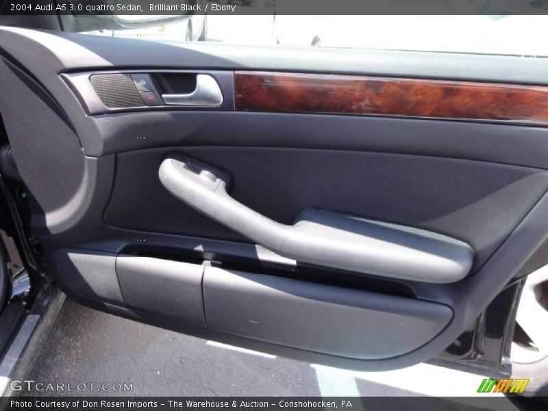 Brilliant Black / Ebony 2004 Audi A6 3.0 quattro Sedan