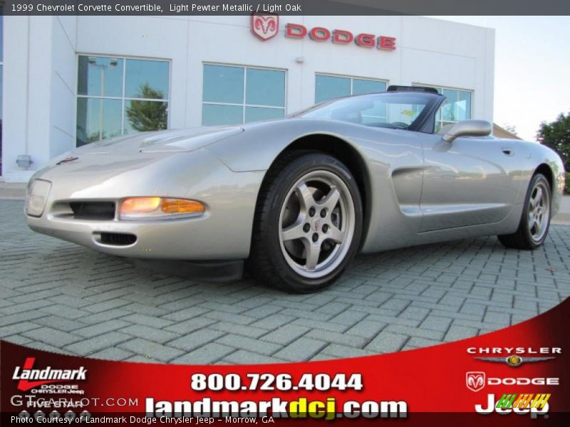 Light Pewter Metallic / Light Oak 1999 Chevrolet Corvette Convertible
