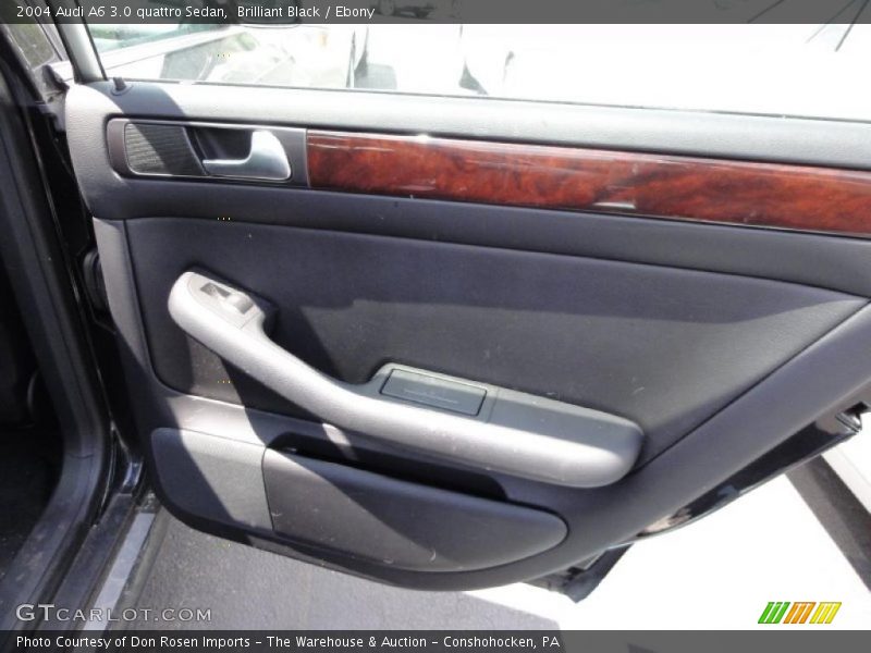 Brilliant Black / Ebony 2004 Audi A6 3.0 quattro Sedan