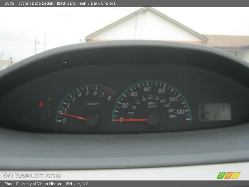 Black Sand Pearl / Dark Charcoal 2009 Toyota Yaris S Sedan