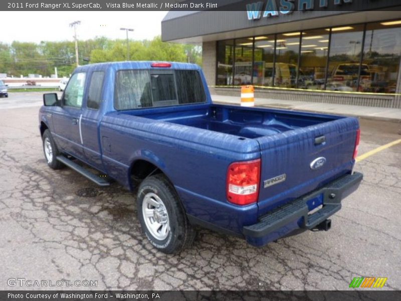 Vista Blue Metallic / Medium Dark Flint 2011 Ford Ranger XL SuperCab