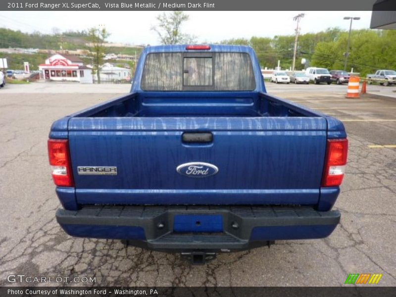 Vista Blue Metallic / Medium Dark Flint 2011 Ford Ranger XL SuperCab