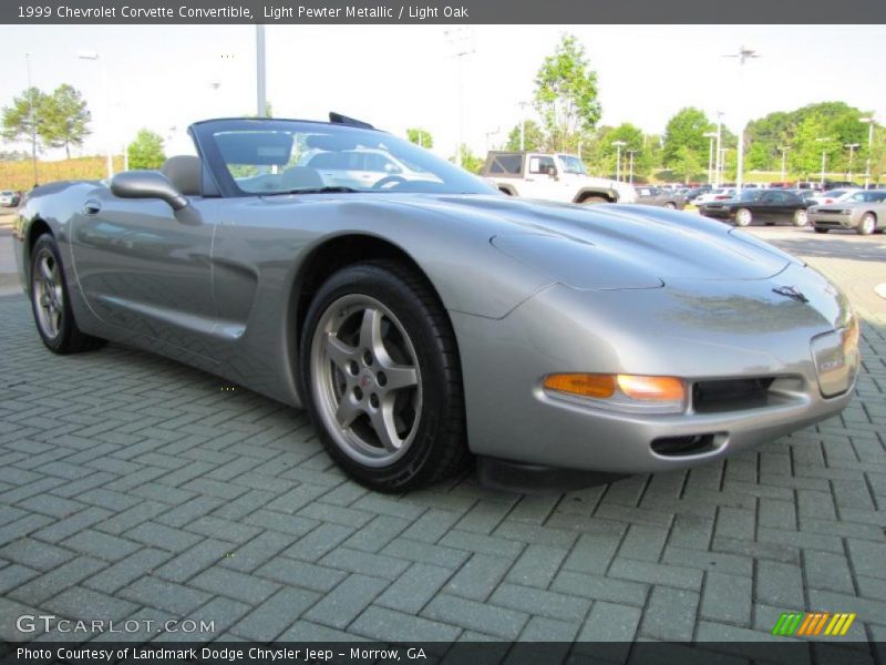 Light Pewter Metallic / Light Oak 1999 Chevrolet Corvette Convertible