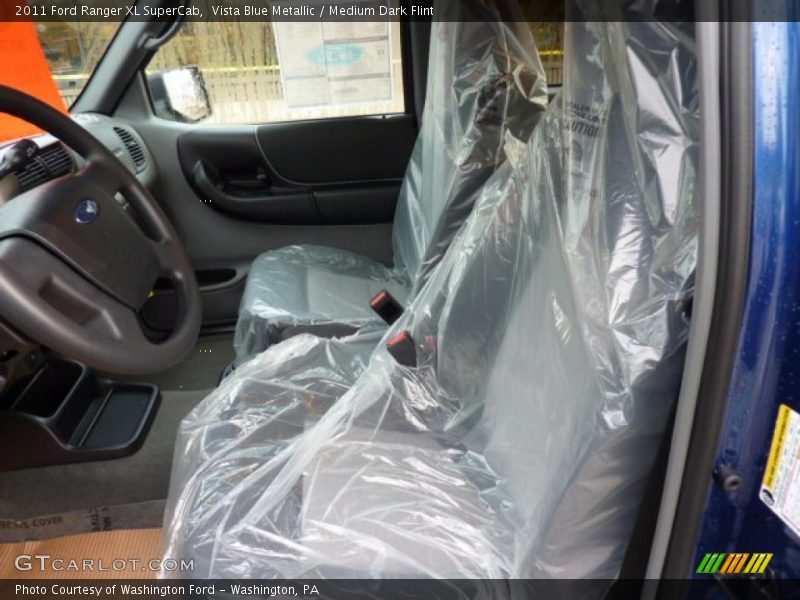 Vista Blue Metallic / Medium Dark Flint 2011 Ford Ranger XL SuperCab