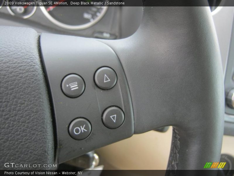 Deep Black Metallic / Sandstone 2009 Volkswagen Tiguan SE 4Motion