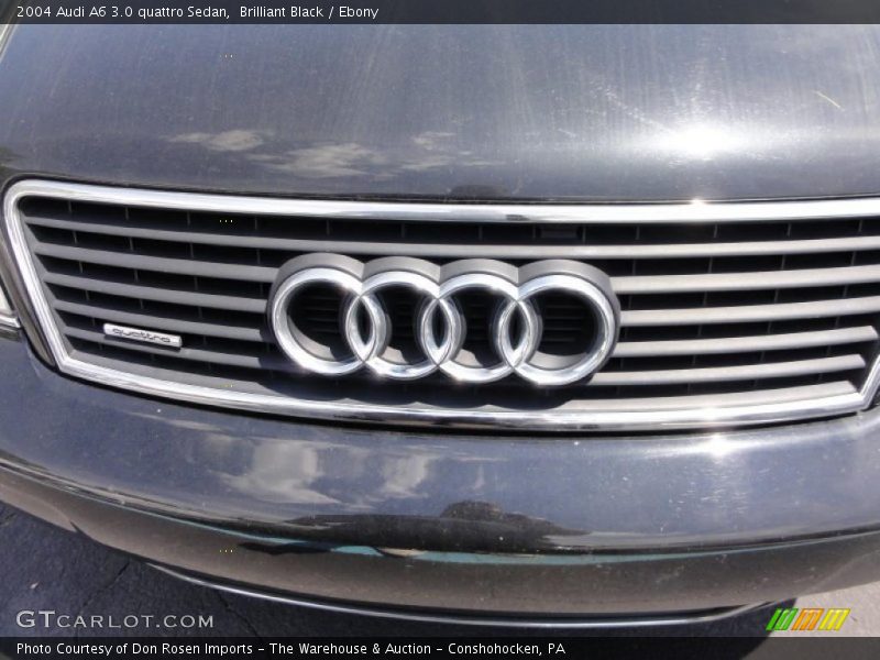 Brilliant Black / Ebony 2004 Audi A6 3.0 quattro Sedan
