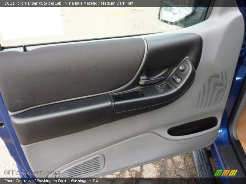 Vista Blue Metallic / Medium Dark Flint 2011 Ford Ranger XL SuperCab