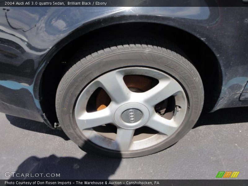Brilliant Black / Ebony 2004 Audi A6 3.0 quattro Sedan