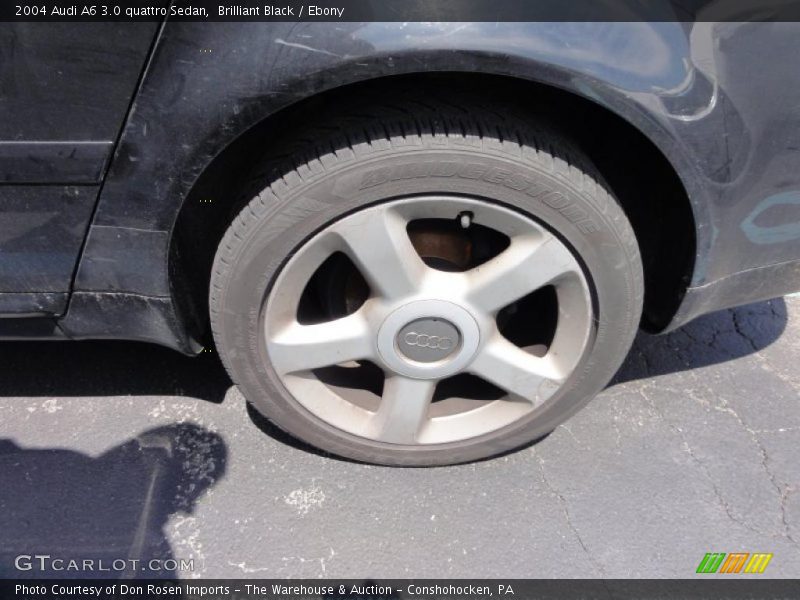 Brilliant Black / Ebony 2004 Audi A6 3.0 quattro Sedan