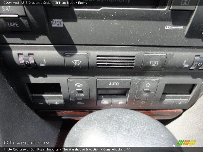 Brilliant Black / Ebony 2004 Audi A6 3.0 quattro Sedan