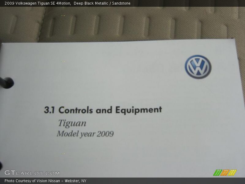 Deep Black Metallic / Sandstone 2009 Volkswagen Tiguan SE 4Motion