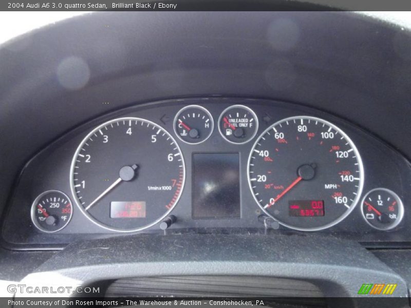 Brilliant Black / Ebony 2004 Audi A6 3.0 quattro Sedan