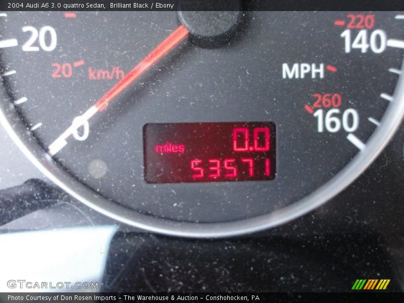 Brilliant Black / Ebony 2004 Audi A6 3.0 quattro Sedan