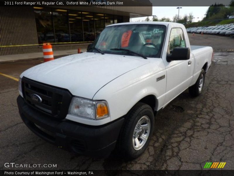 Oxford White / Medium Dark Flint 2011 Ford Ranger XL Regular Cab