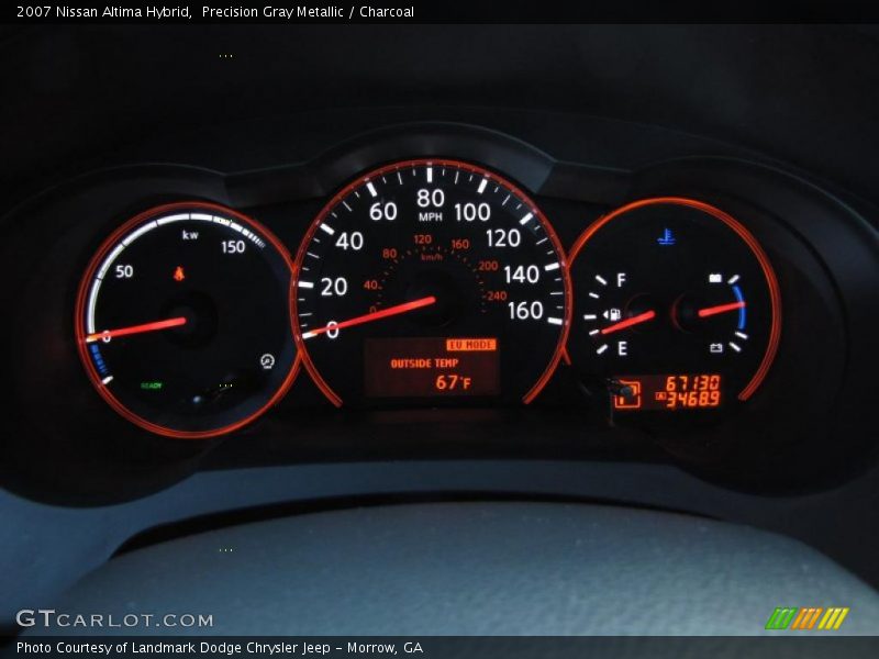 Precision Gray Metallic / Charcoal 2007 Nissan Altima Hybrid