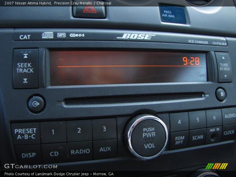 Controls of 2007 Altima Hybrid