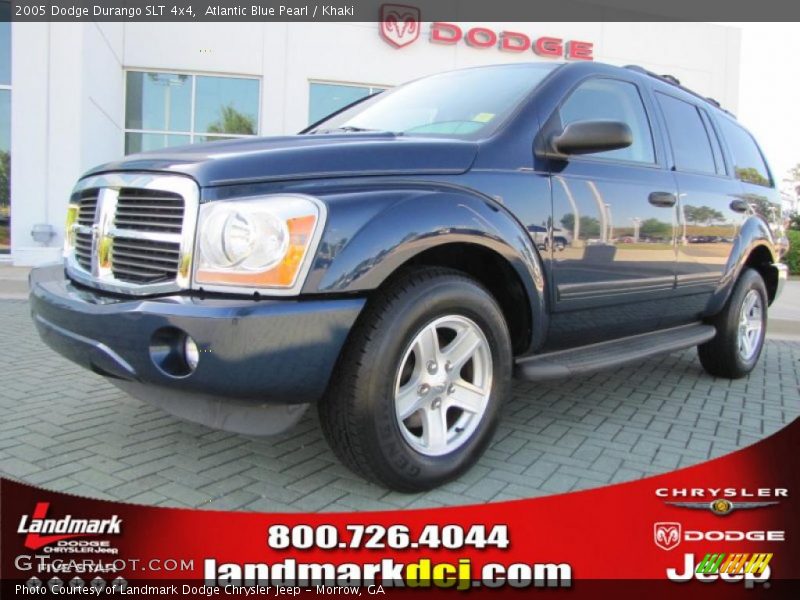 Atlantic Blue Pearl / Khaki 2005 Dodge Durango SLT 4x4