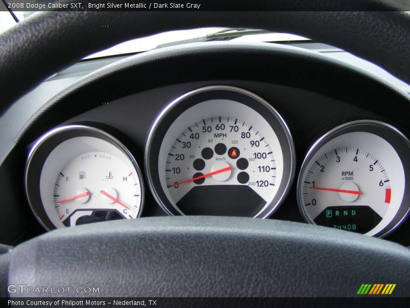 Bright Silver Metallic / Dark Slate Gray 2008 Dodge Caliber SXT
