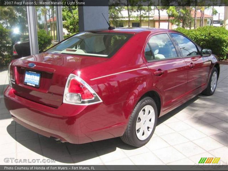 Merlot Metallic / Light Stone 2007 Ford Fusion S
