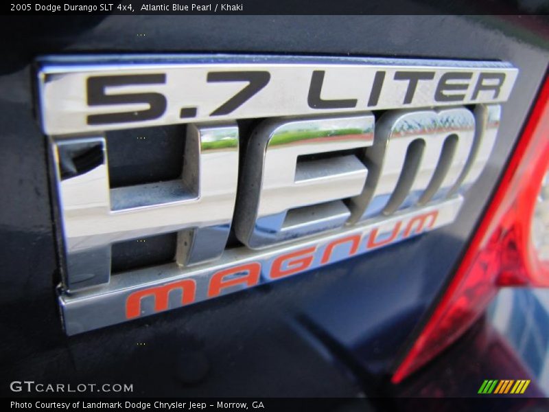 Atlantic Blue Pearl / Khaki 2005 Dodge Durango SLT 4x4