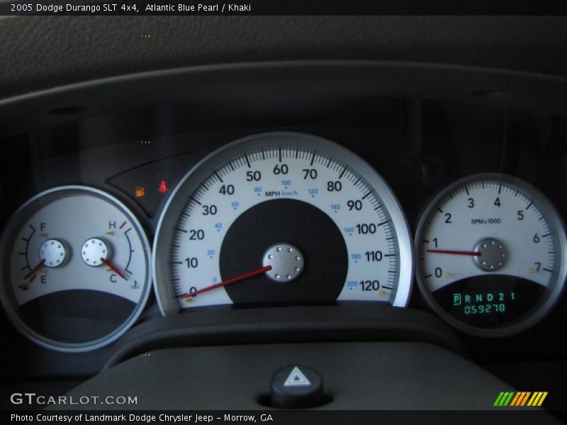 Atlantic Blue Pearl / Khaki 2005 Dodge Durango SLT 4x4