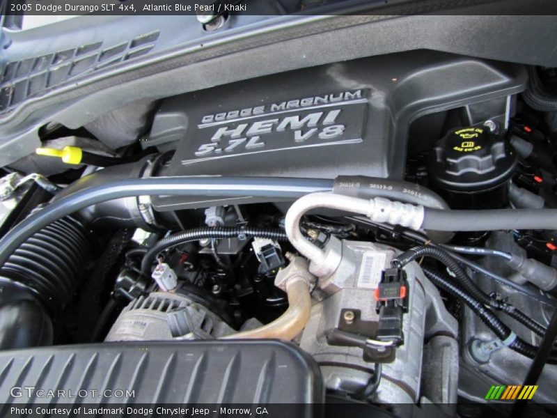 Atlantic Blue Pearl / Khaki 2005 Dodge Durango SLT 4x4