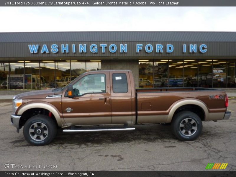 Golden Bronze Metallic / Adobe Two Tone Leather 2011 Ford F250 Super Duty Lariat SuperCab 4x4