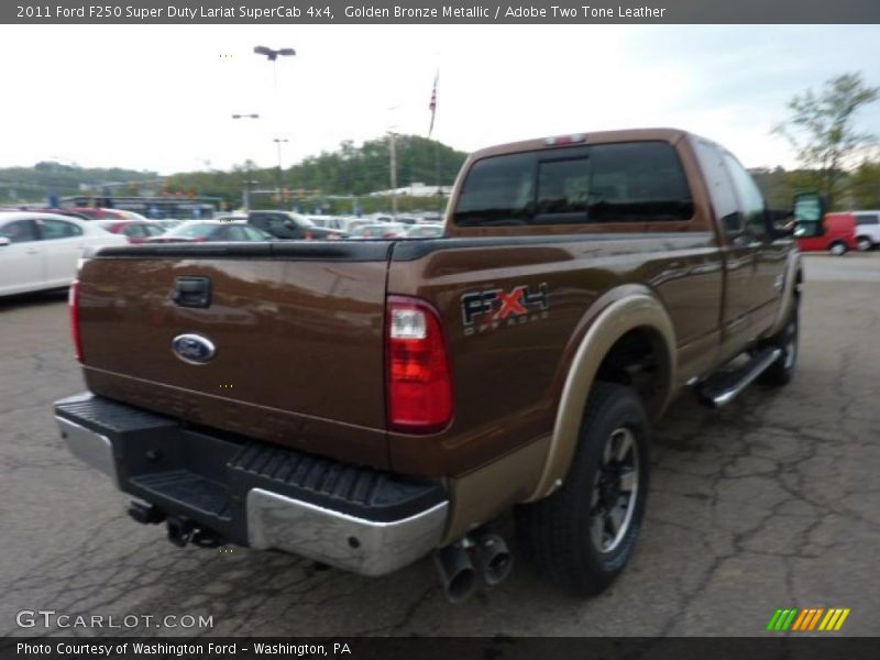 Golden Bronze Metallic / Adobe Two Tone Leather 2011 Ford F250 Super Duty Lariat SuperCab 4x4