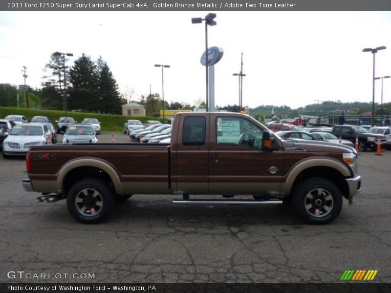 Golden Bronze Metallic / Adobe Two Tone Leather 2011 Ford F250 Super Duty Lariat SuperCab 4x4