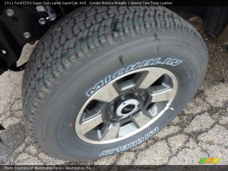 Golden Bronze Metallic / Adobe Two Tone Leather 2011 Ford F250 Super Duty Lariat SuperCab 4x4