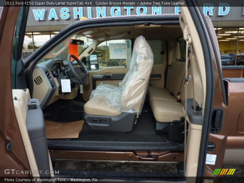 Golden Bronze Metallic / Adobe Two Tone Leather 2011 Ford F250 Super Duty Lariat SuperCab 4x4