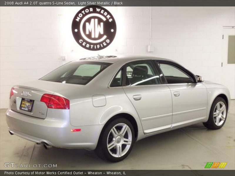 Light Silver Metallic / Black 2008 Audi A4 2.0T quattro S-Line Sedan