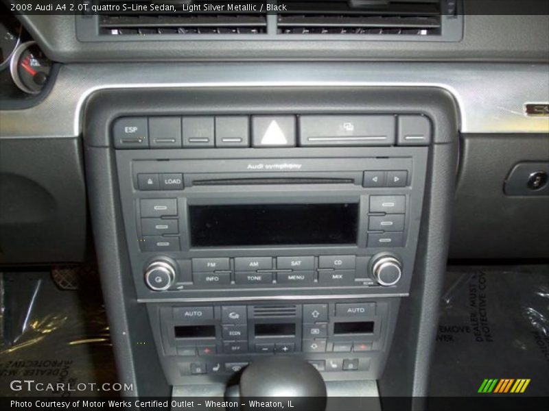 Light Silver Metallic / Black 2008 Audi A4 2.0T quattro S-Line Sedan