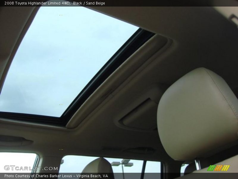 Black / Sand Beige 2008 Toyota Highlander Limited 4WD