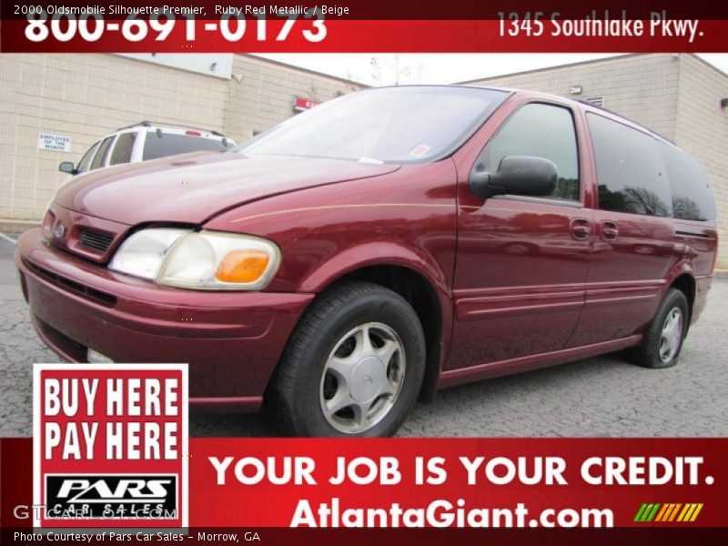 Ruby Red Metallic / Beige 2000 Oldsmobile Silhouette Premier