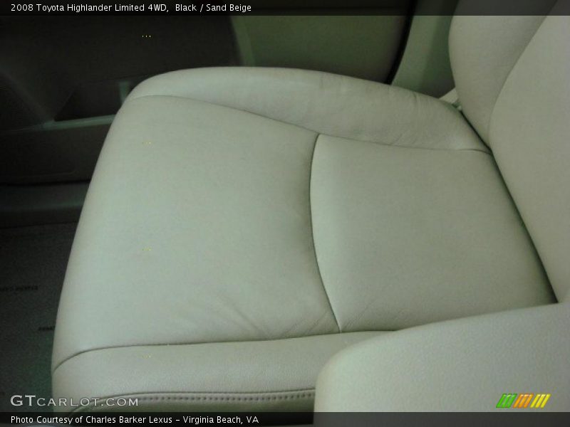 Black / Sand Beige 2008 Toyota Highlander Limited 4WD