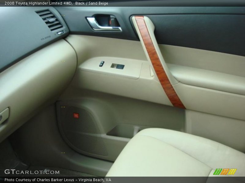 Black / Sand Beige 2008 Toyota Highlander Limited 4WD