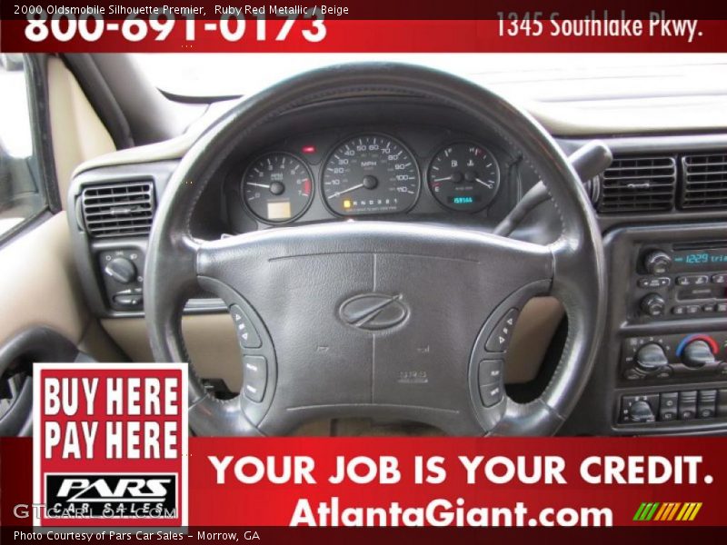 Ruby Red Metallic / Beige 2000 Oldsmobile Silhouette Premier