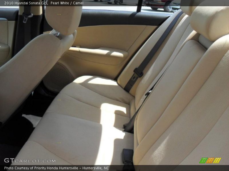 Pearl White / Camel 2010 Hyundai Sonata GLS