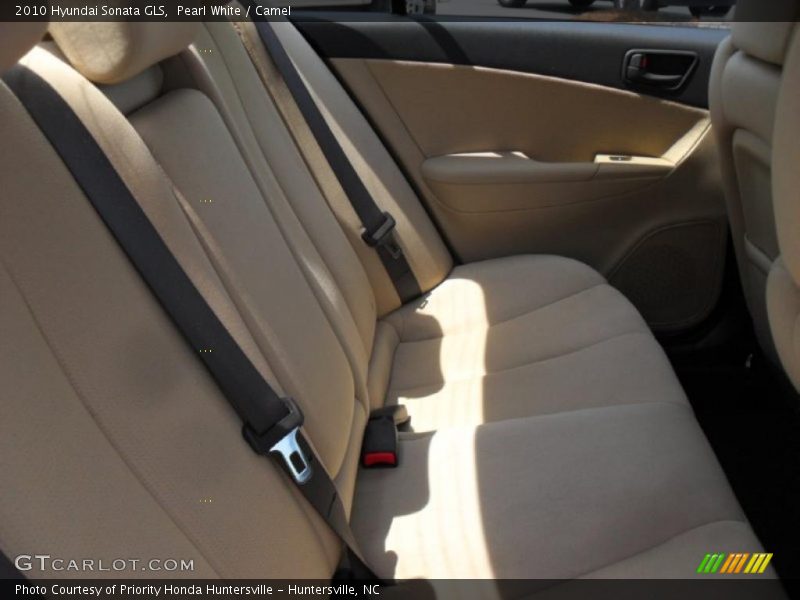 Pearl White / Camel 2010 Hyundai Sonata GLS