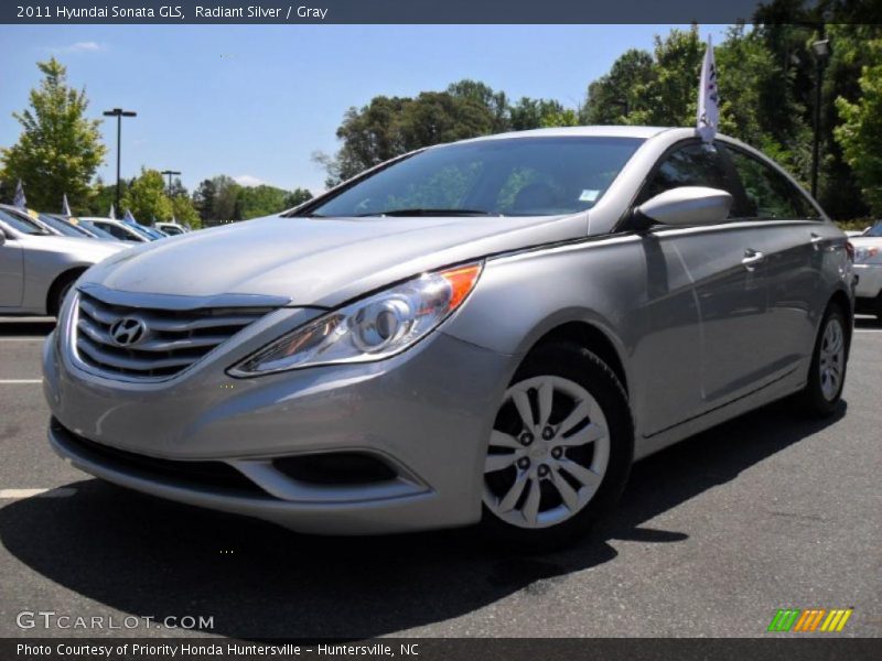 Radiant Silver / Gray 2011 Hyundai Sonata GLS