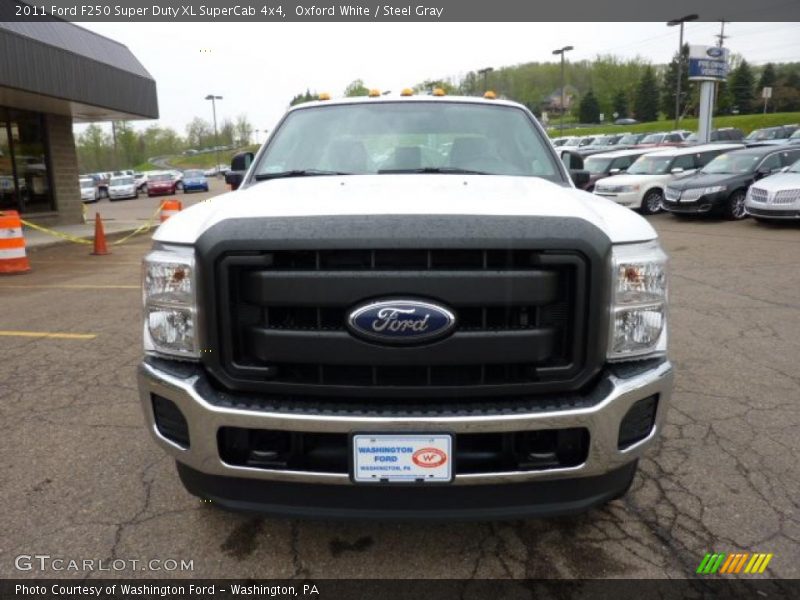 Oxford White / Steel Gray 2011 Ford F250 Super Duty XL SuperCab 4x4