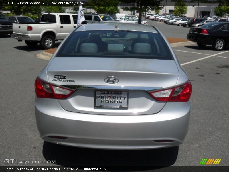 Radiant Silver / Gray 2011 Hyundai Sonata GLS