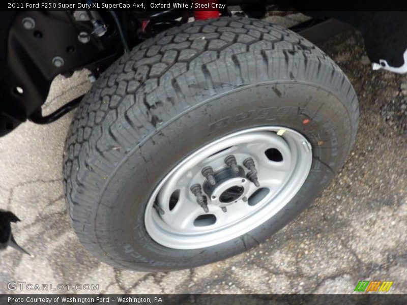 Oxford White / Steel Gray 2011 Ford F250 Super Duty XL SuperCab 4x4
