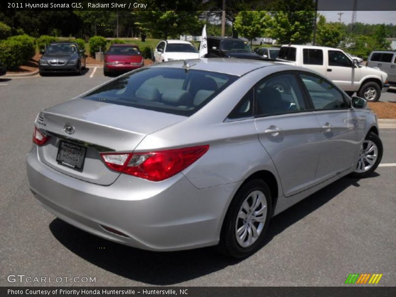 Radiant Silver / Gray 2011 Hyundai Sonata GLS