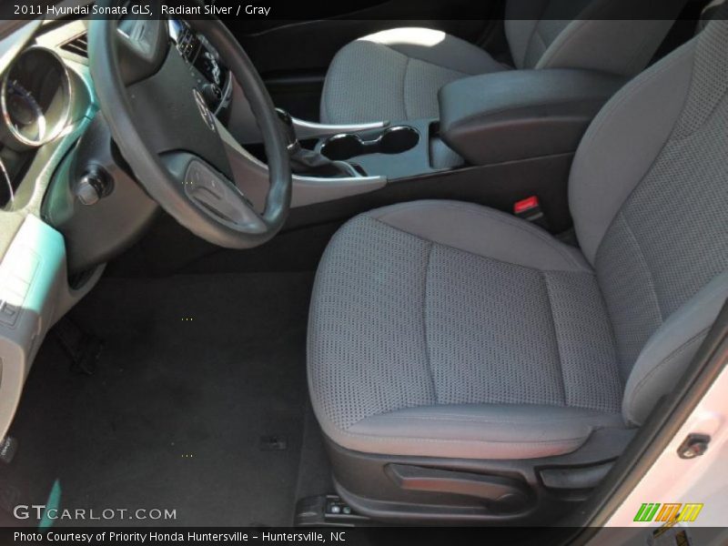 Radiant Silver / Gray 2011 Hyundai Sonata GLS
